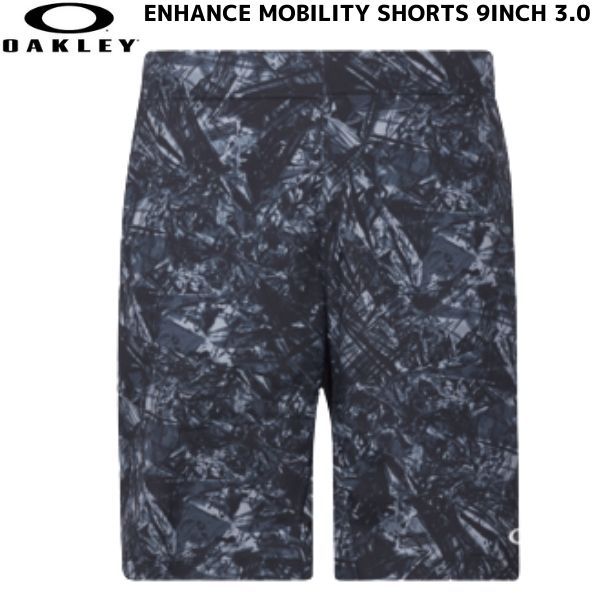  Oacley шорты черный принт OAKLEY ENHANCE MOBILITY SHORTS 9INCH 3.0 BLACK PRINT FOA403589 00G