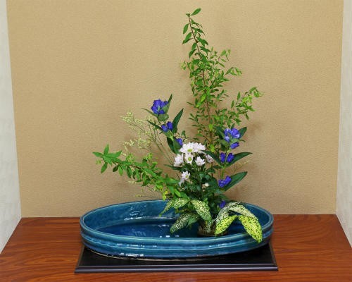  наличие число ограничение Shigaraki . водное сооружение ваза для цветов 18 номер синий стекло тысяч уровень маленький штамп керамика Икэнобо .... сырой . цветок . дорога для ваза подарок Shigaraki жарение (MA027-06G)