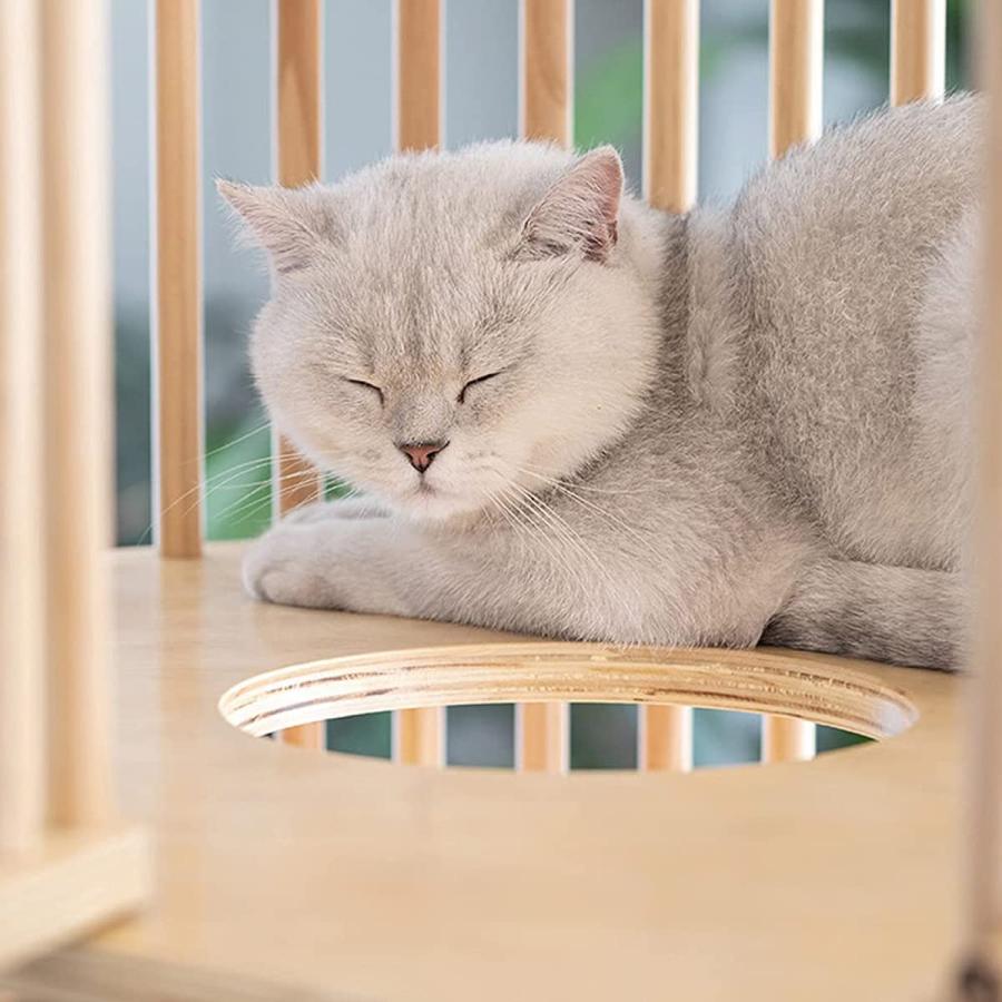  pet cage, cat cage cat house cat house indoor . obi 3 storey building. wooden frame cat fence cat vi la80*60*150cm