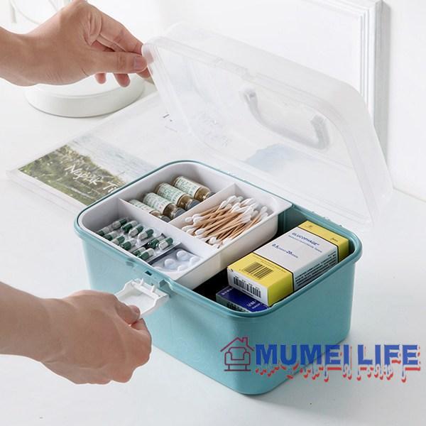  аптечка первой помощи лекарство коробка 2 слой удален tray первая помощь box лекарство inserting кейс большая вместимость .. водонепроницаемый перевозка удобный симпатичный многофункциональный лекарство кейс ящик для инструментов ящик для инструментов 