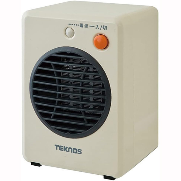 テクノス ミニセラミックファンヒーター 300W TS-301（ホワイト）の商品画像