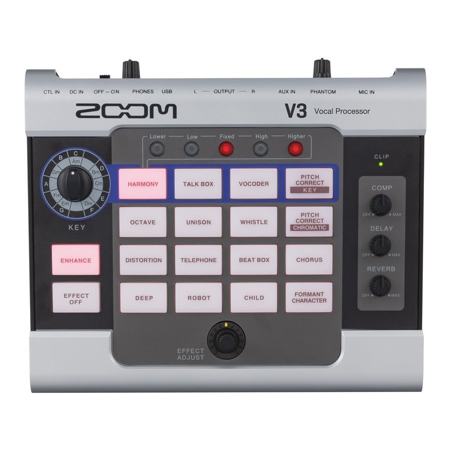 Zoom zoom / V3 Vocal Processor Vocal for effector 