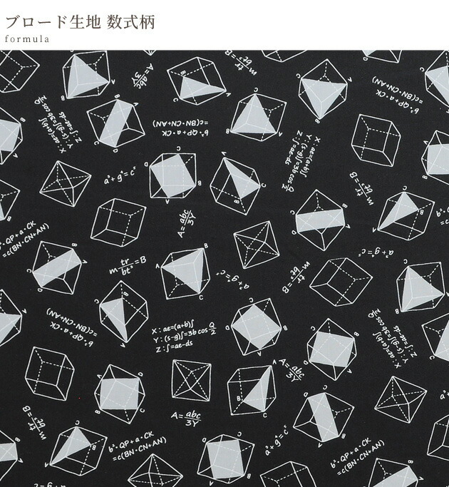 シーチング 生地 ゆうパケ可 数式柄 数学 英字 理系 綿 コットン プリント 雑貨 カバー インテリア グッズ バッグ 入園 入学 手作り工房 Mymama Paypayモール店 通販 Paypayモール