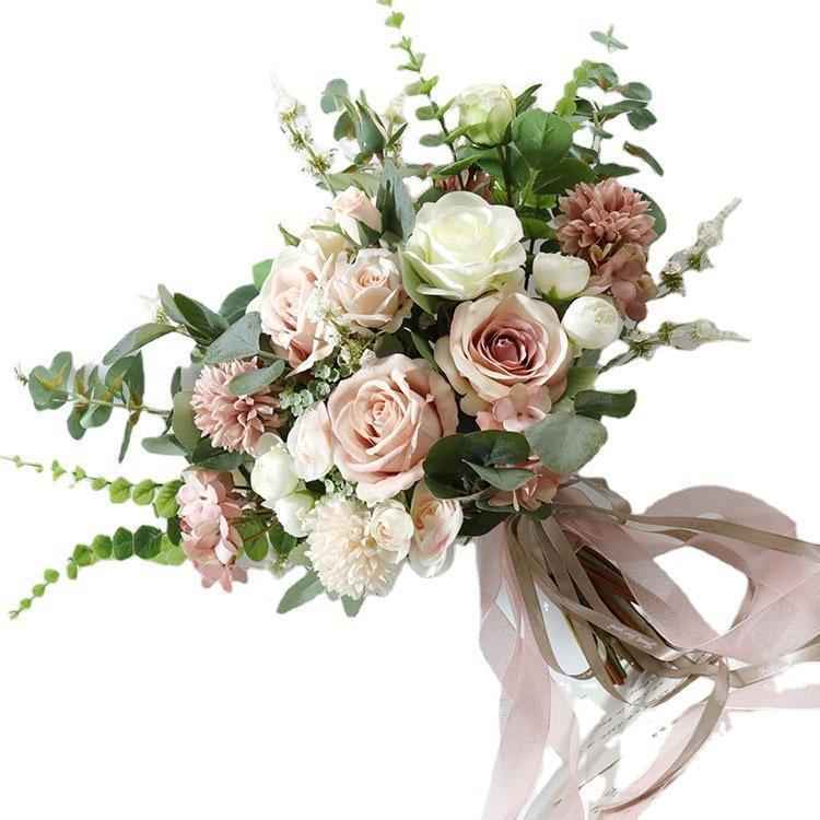 *2024 new goods u Eddie ng bouquet bouquet flower decoration wedding rose artificial flower wedding for arrangement bride ... handmade kit wedding bouquet 