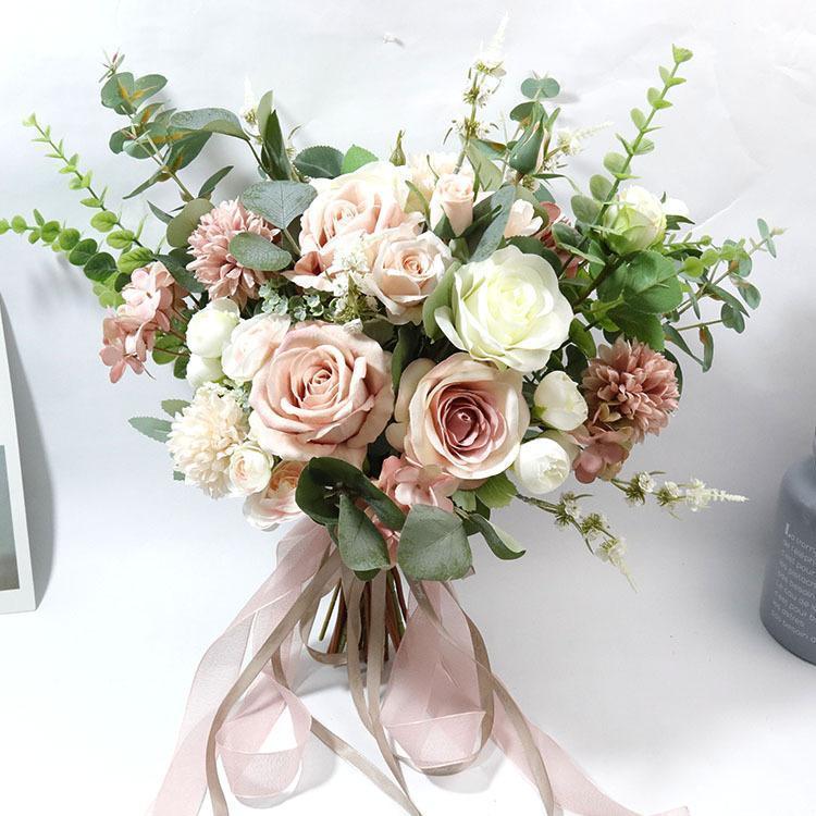 *2024 new goods u Eddie ng bouquet bouquet flower decoration wedding rose artificial flower wedding for arrangement bride ... handmade kit wedding bouquet 