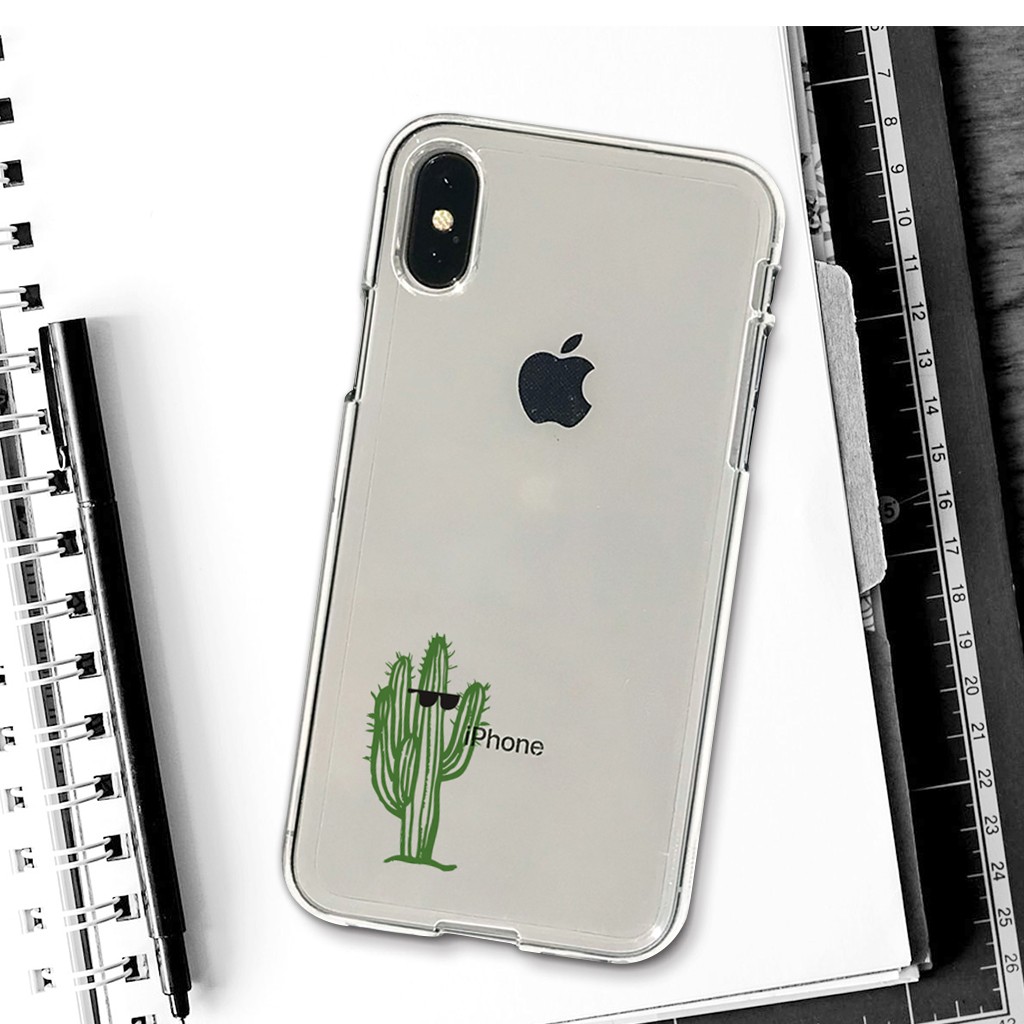 iPhone用ソフトケース 10個セット iPhone 11 Pro / ケース XS X XR Dparks ソフトクリアケース サボテン