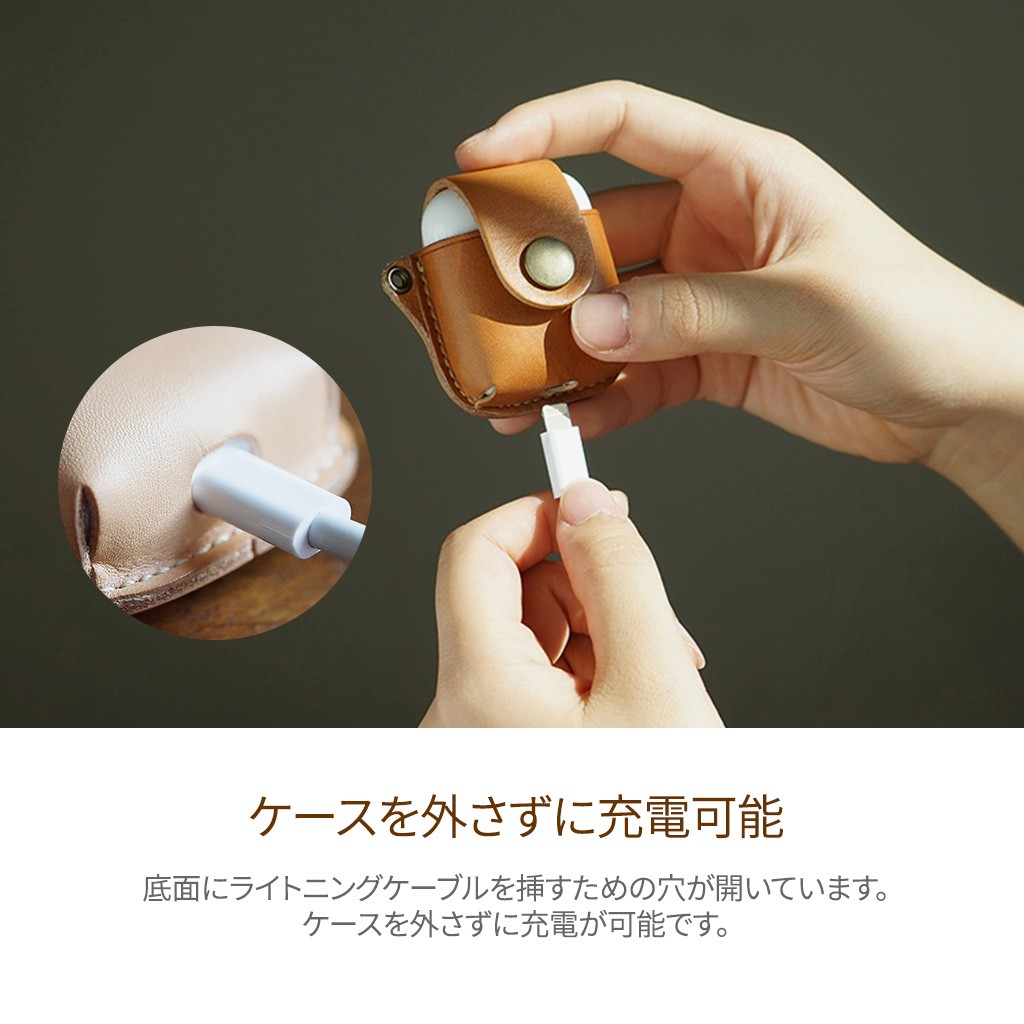 AirPods with Wireless Charging Case+革ケース AirPods with Wireless Charging Case+革ケース Amazon.com