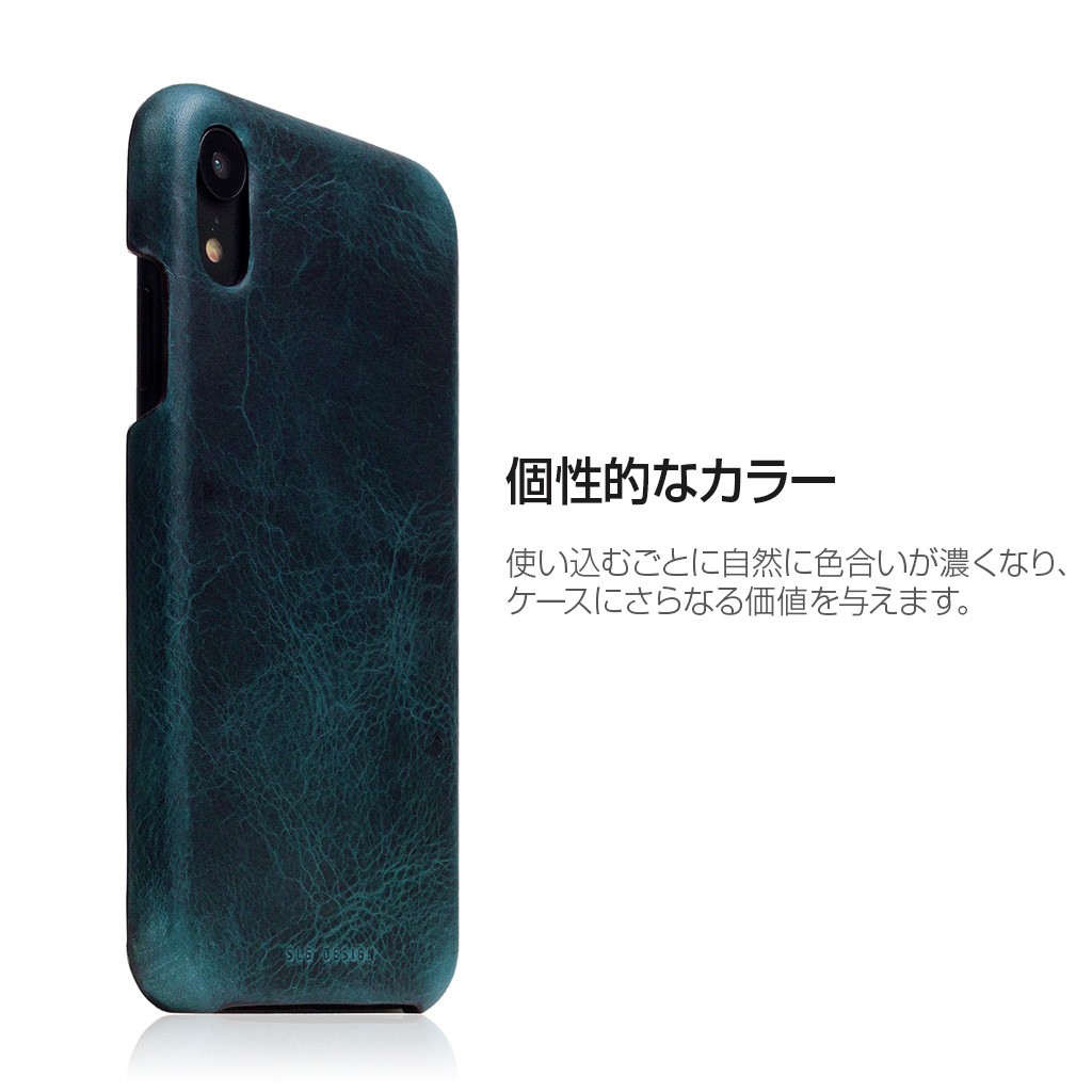 iPhone XR ケース本革 SLG Design Badalassi Wax Bar case