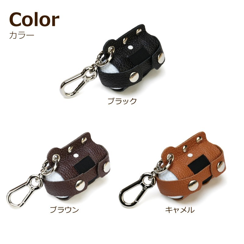  golf ball case original leather ball pouch Golf liking men's lady's Valentine name inserting original leather golf ball holder 