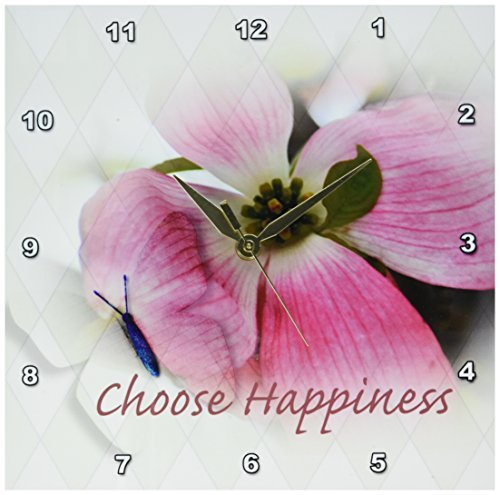 最先端 3drose Dpp 1 ドッグウッドとバタフライ インスピレーション 幸せ 引用句 花 壁時計 10x10インチ Ys 和庵 通販 Yahoo ショッピング 春夏新色 Www Netheralderleyparish Com