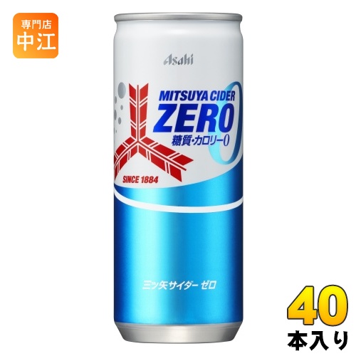 アサヒ飲料 三ツ矢サイダー ゼロストロング 250ml×40本 缶 炭酸飲料の商品画像