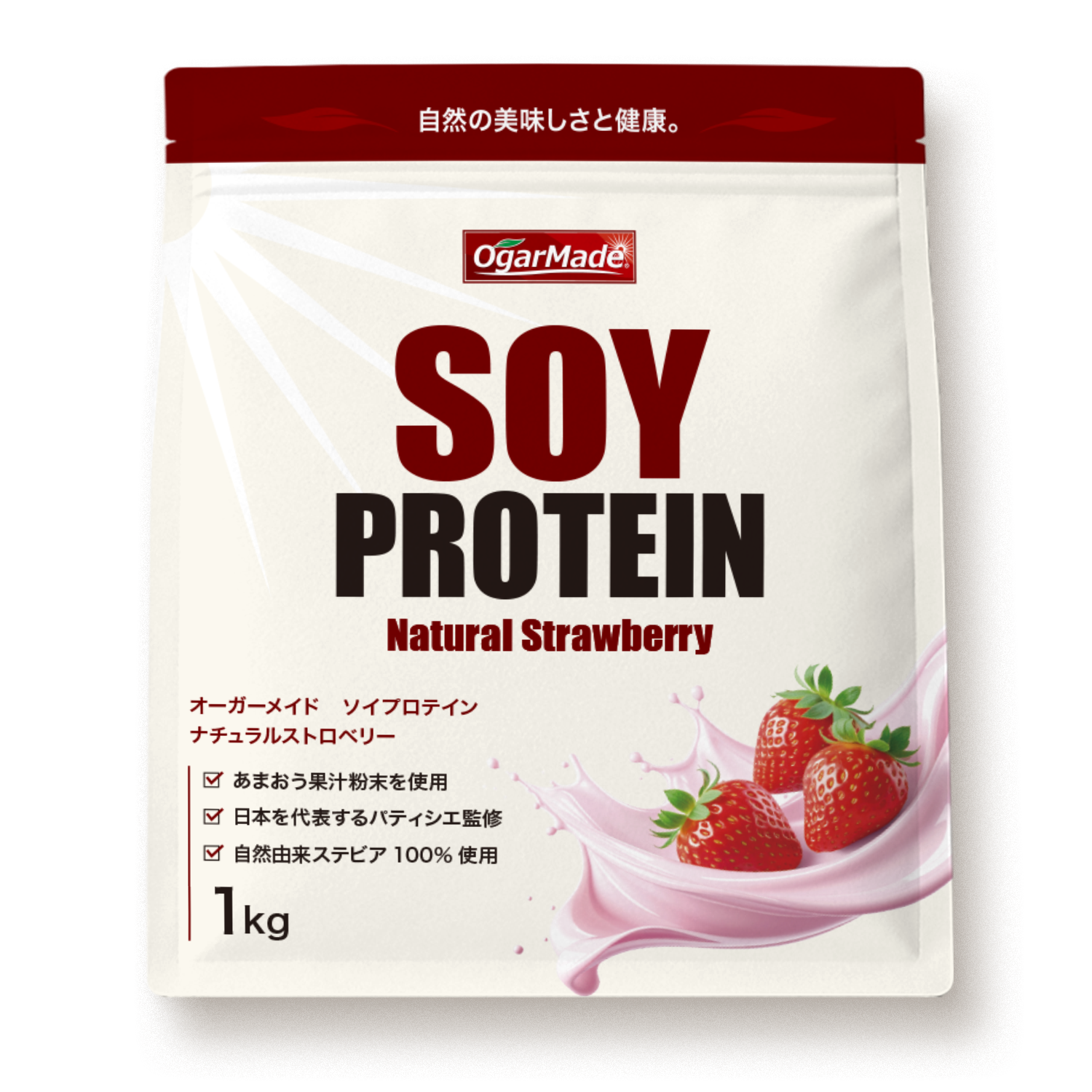 MADPROTEIN MADPROTEIN ソイプロテイン ナチュラルストロベリー 1kg