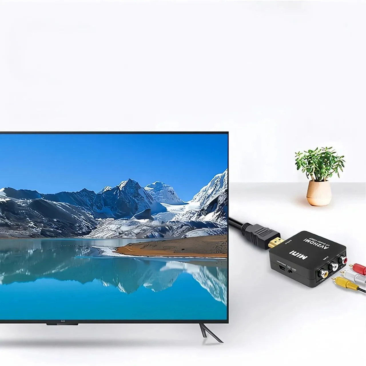 RCA HDMI conversion adapter AV to HDMI converter adaptor AV - HDMI Composite HDMI conversion adapter 1080P correspondence 