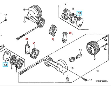 [ records out of production parts ][ original part ] rear winker setting plate Super Cub 90(HA02)