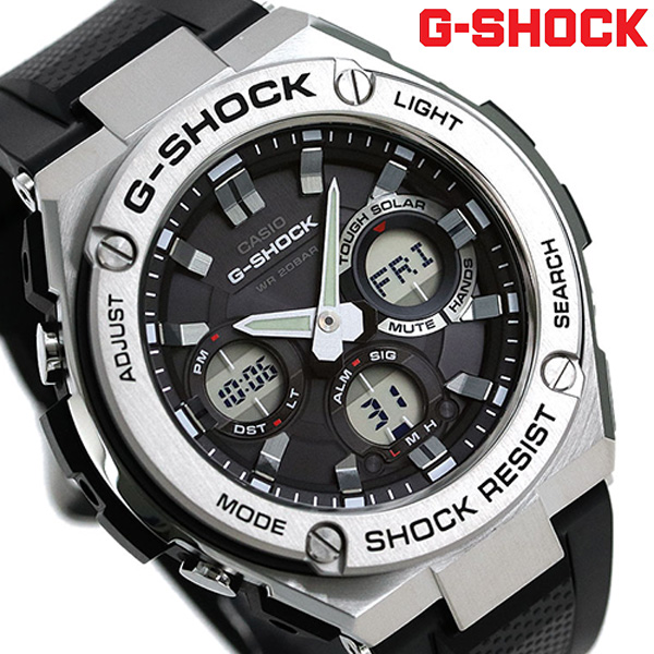 G SHOCK G-STEELアナログ GST-S110 -1A ソーラー 新品登場 www