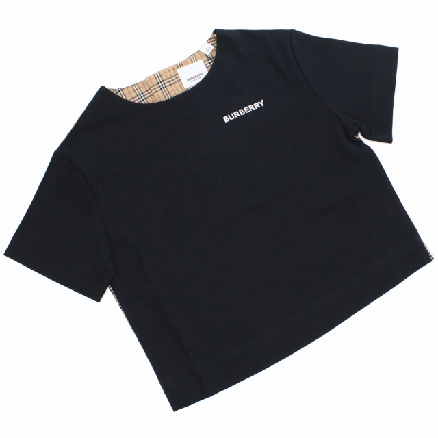  Burberry brand T-shirt cut and sewn baby baby T-shirt cotton 100% 8051779 black fashion is possible to choose model stylish present gift 