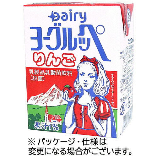 南日本酪農協同 Dairy ヨーグルッペ りんご 200ml 紙パック × 1本 乳