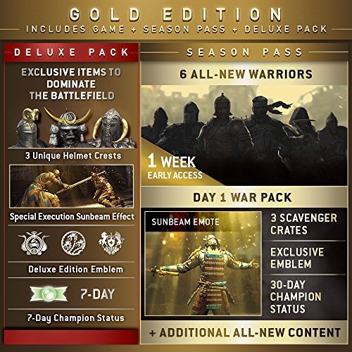 クリアランス半額 For Honor Gold Edition 輸入版 北米 Xboxone並行輸入品 配送 Lingo Lingosol Com