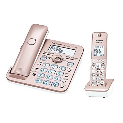 パナソニック RU・RU・RU（ル・ル・ル）コードレス電話機 ピンクゴールド VE-GZ50DL-N 固定電話機 - 最安値・価格比較
