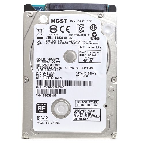 Travelstar Z5K500 320GB （HTS545032A7E380）