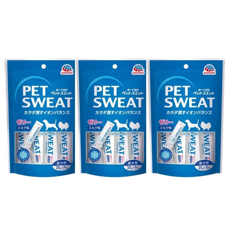 アース ペットスエット ゼリー 愛犬用 クランベリープラス 20g×7本×3個の商品画像