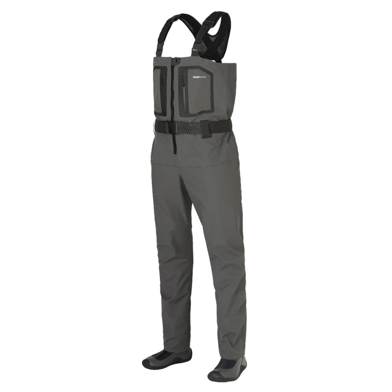  водонепроницаемый водонепроницаемый забродный полукомбинезон Shimano FF-000V dry защита +4 стрейч забродный полукомбинезон ( радиальный подошва ) SM угольно-серый 