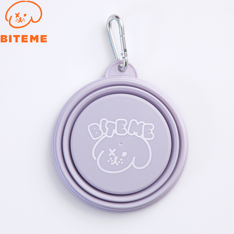  раз .+5 раз! максимальный отметка 26 раз! сегодня ограничение! резец mi-BITE ME переносной складной миска пастель лаванда собака 