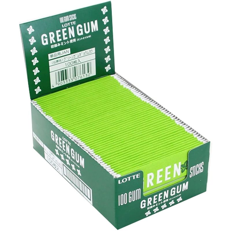 ロッテ　グリーンガム　1000枚 ロッテ ロッテ グリーンガム 業務用 100枚×1個 GREEN GUM ガム - 最
