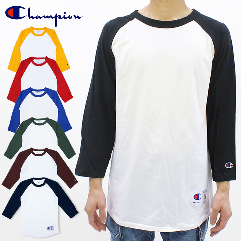  Champion Championla gran Baseball футболка 5.2oz Raglan Baseball Tee t1397 мужской 7 минут рукав футболка [AA-2]