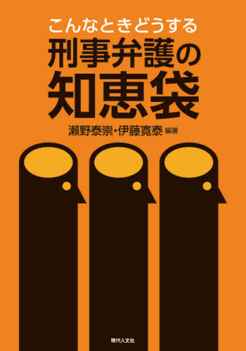 こんなときどうする刑事弁護の知恵袋 瀬野泰崇／編著　伊藤寛泰／編著の商品画像