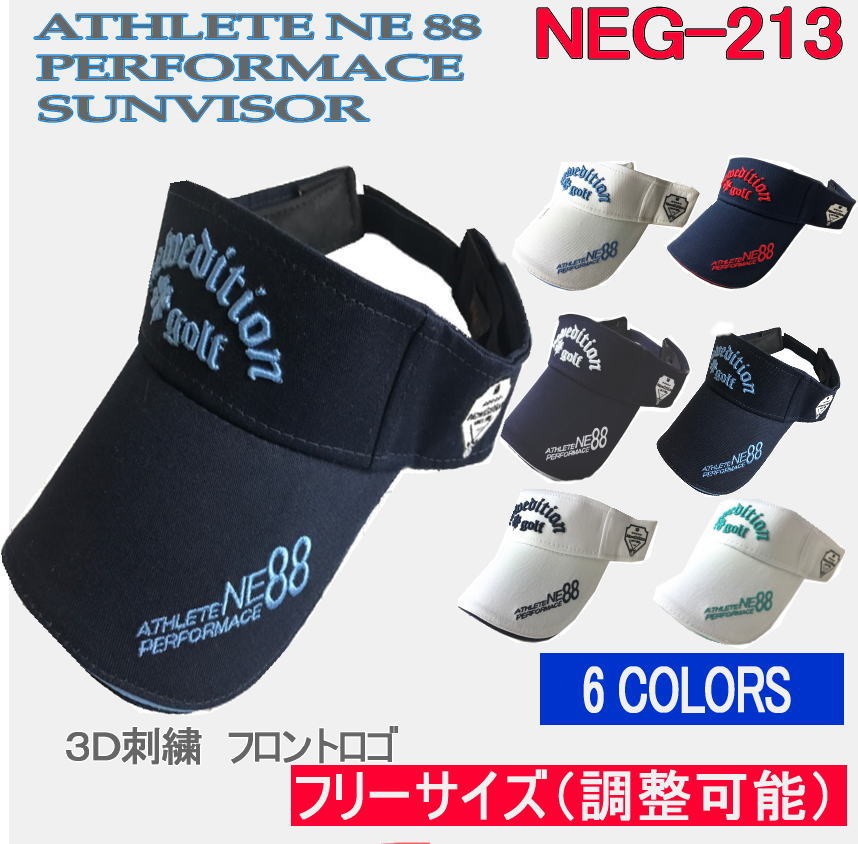  Golf cap hat sun visor golf wear men's summer spring summer stylish cotton cotton 3D embroidery free size Father's day NEG-213