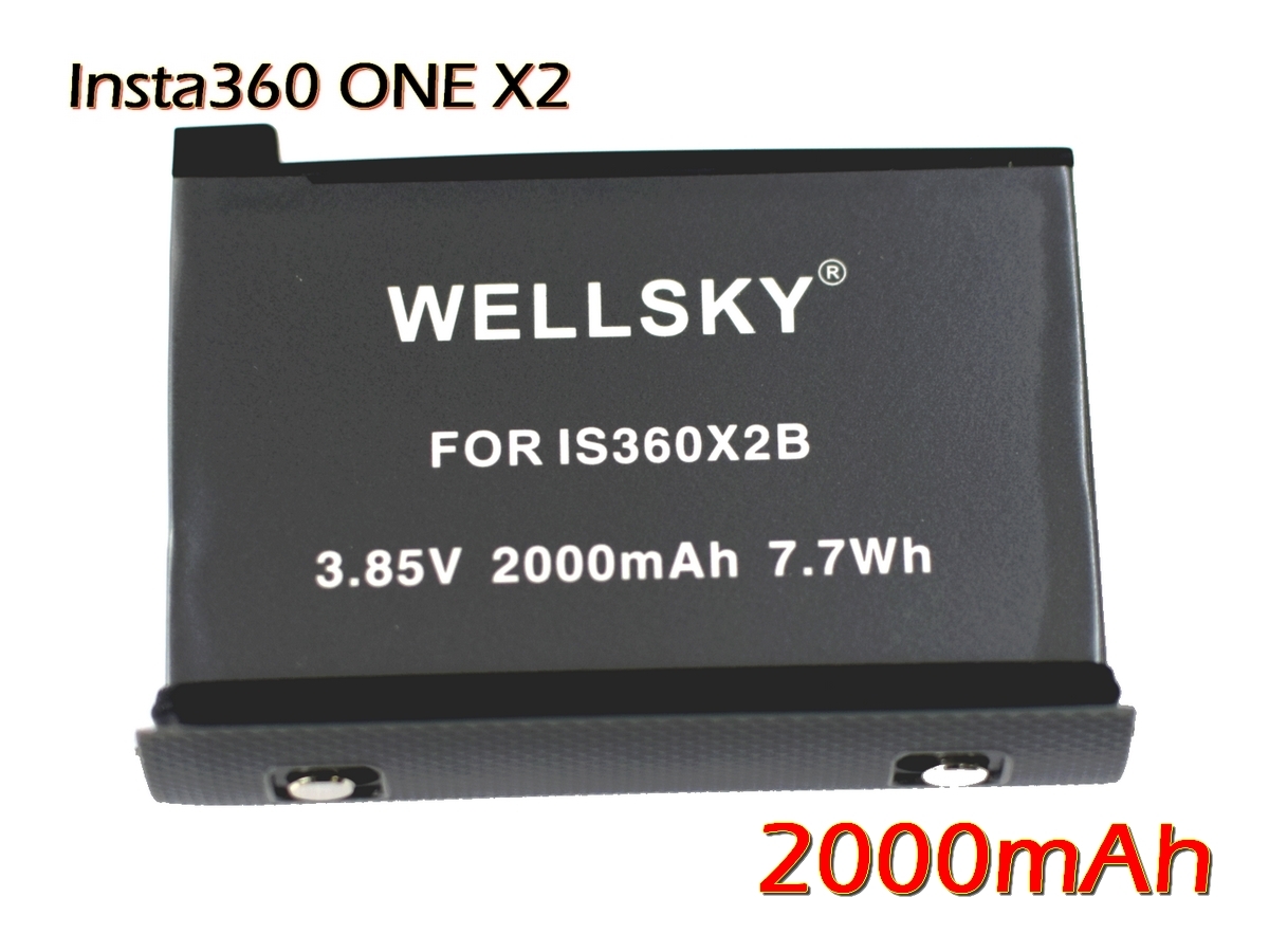 Insta360 ONE X2 для сменный аккумулятор IS360X2B 2000mAh 2 шт &amp; двойной супер-легкий USB внезапный скорость сменный зарядное устройство 1 шт [ 3 позиций комплект ]