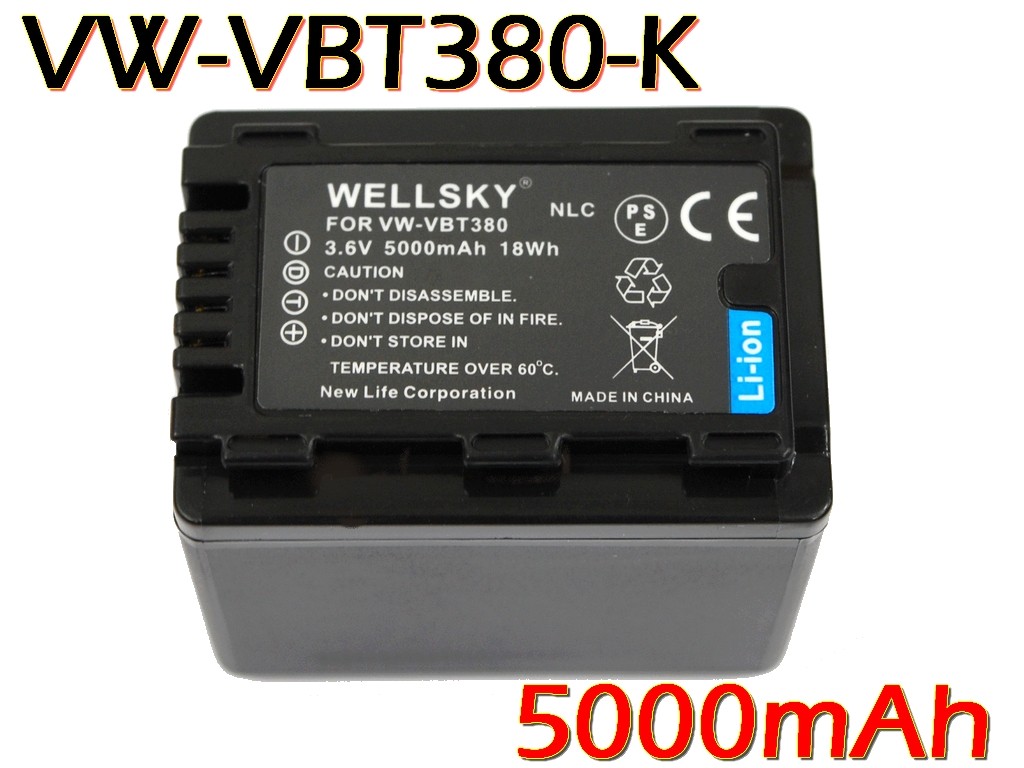 VW-VBT380 VW-VBT380-K interchangeable battery 1 piece & [ super light weight ] USB Type-C sudden speed interchangeable charger VW-BC10-K 1 piece [ 2 point set ] Panasonic Panasonic 