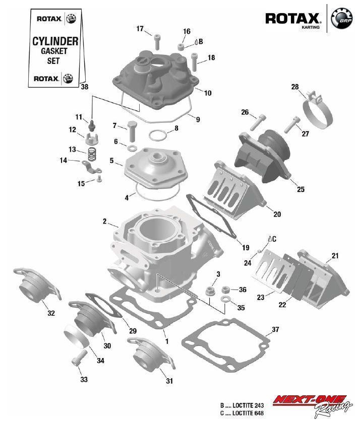  part number 28 ROTAX MAX carburetor clamp 51