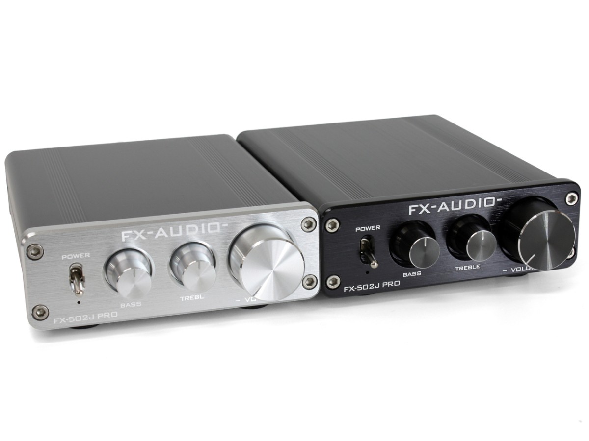FX-AUDIO- FX-502J PRO [ silver ] TDA7498 installing 50W×2ch tone control function installing pre-main amplifier 