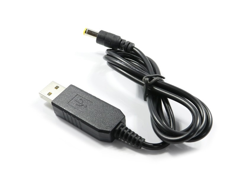 USB to DC9V plug power supply cable 1m ( plug outer diameter 5.5/ inside diameter 2.1mm)