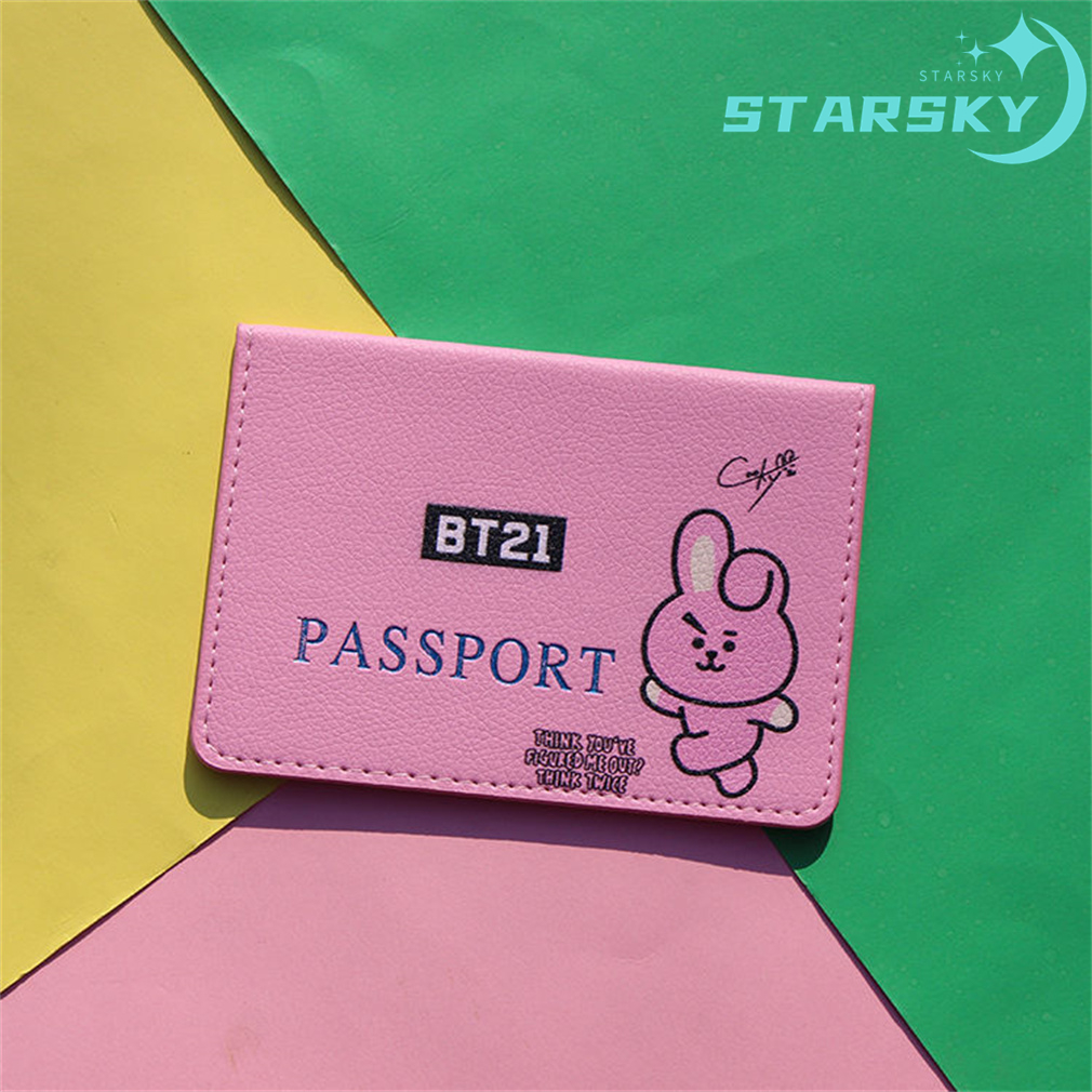 BT21 PASSPORT CASE BT21 паспорт кейс паспорт inserting pre цент Рождество 