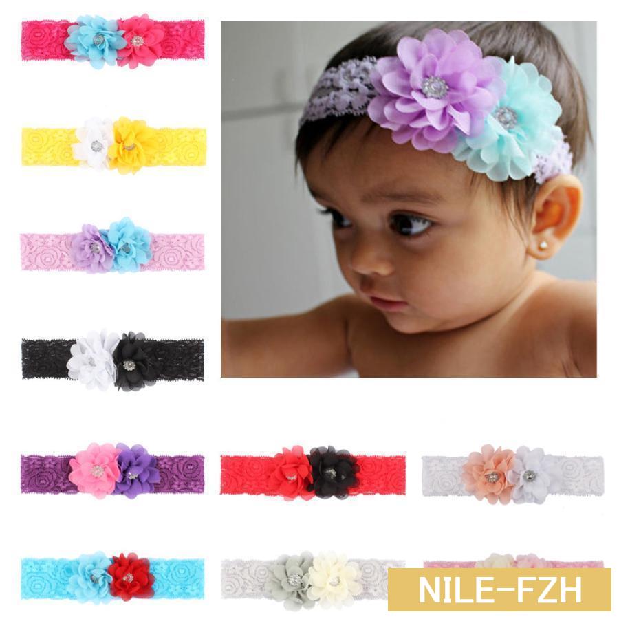  baby hair accessory hair band head band for children girl Kids race flower corsage stylish lovely memory photographing 