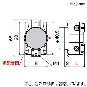  american electro- machine .. shape panel for outlet grounding (elec) 2P30A250V 3320PL6