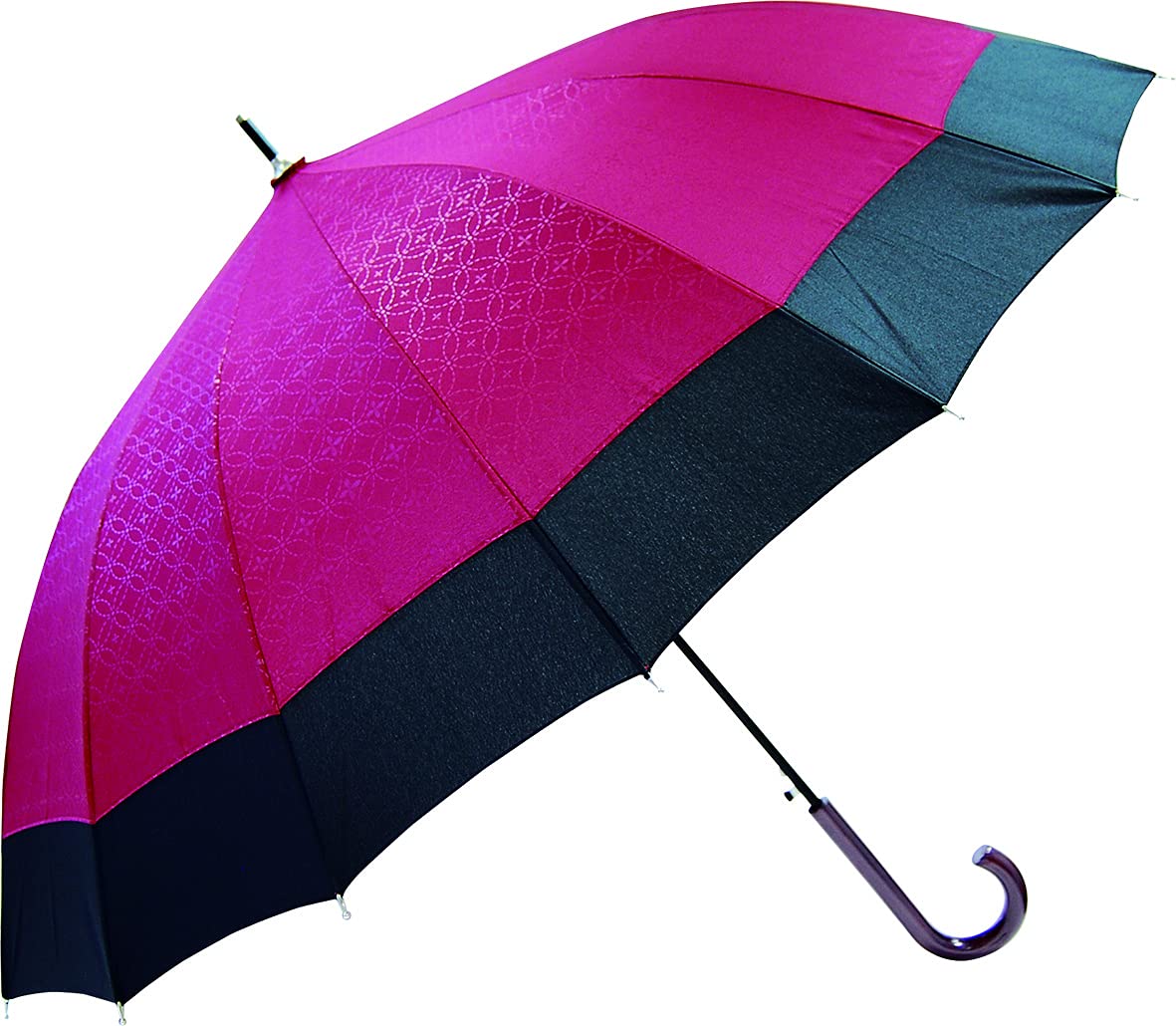 16本骨蛇の目風和傘 縁 JK-87-01（赤×七宝）の商品画像