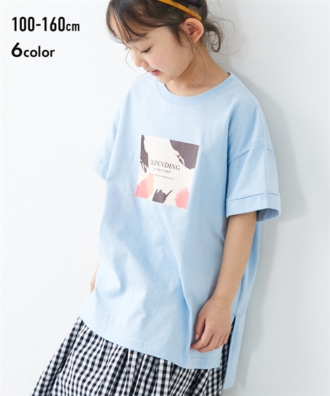  футболка cut and sewn Kids большой Silhouette хлопок 100% принт туника девочка ребенок одежда Junior одежда рост 100/110/120/130cmnisennissen
