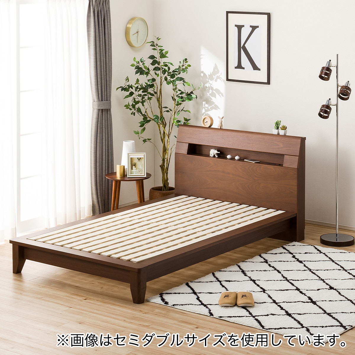  bed одиночный платформа из деревянных планок кроватная рама (roteli Koo S/MBR)nitoli