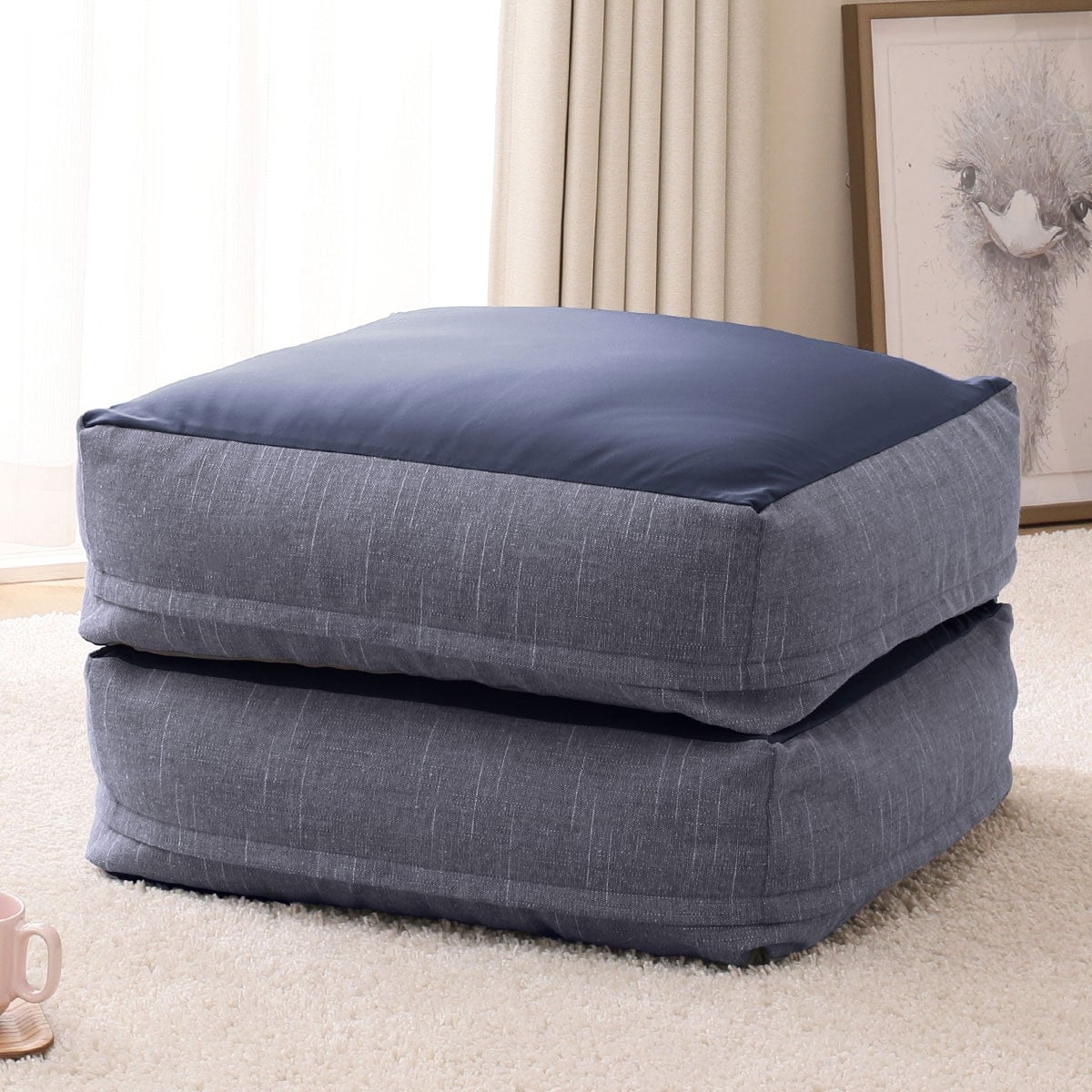  various . how to use . possible to enjoy beads sofa cushion large ( navy )nitoli