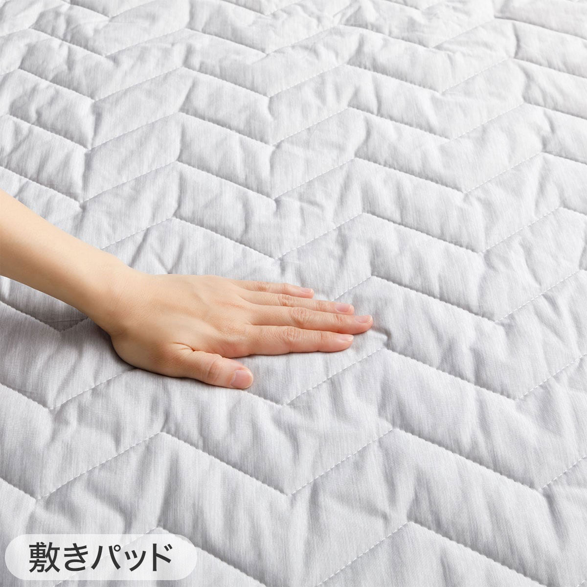  body futon * mattress pad * pillow pad N cool WSP bedding 3 point set single gray (GY S2403)nitoli