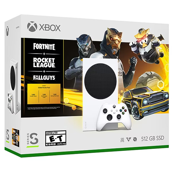 [ новый товар ] Microsoft Xbox Series S популярный 3 название включение в покупку упаковка (Fortnite+Rocket League+Fall Guys) [ игра машина корпус ]