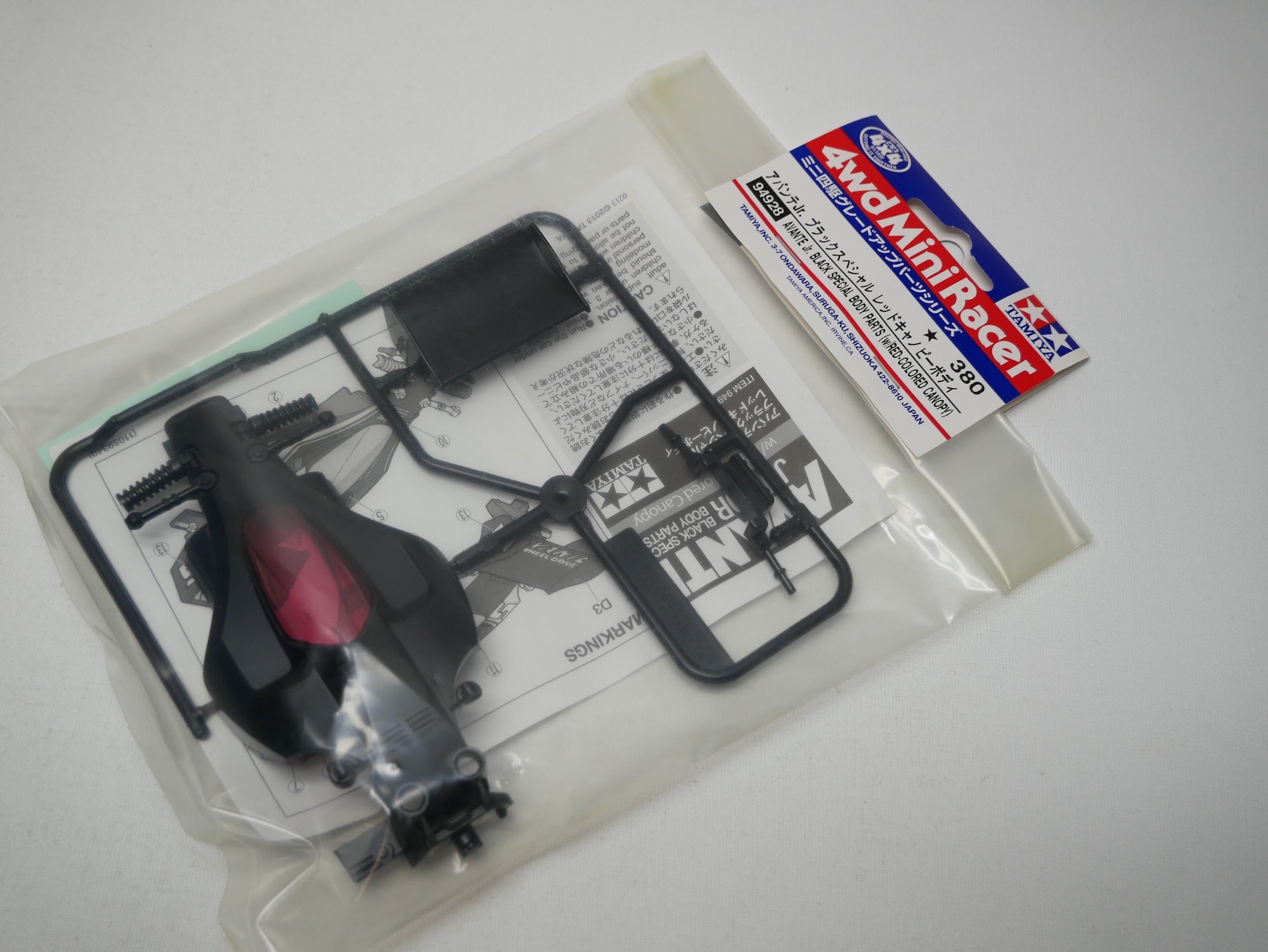 94928 アバンテJr.ブラックスペシャル レッドキャノピーボディ x13 94928 アバンテJr.ブラックスペシャル レッドキャノピーボディ x13