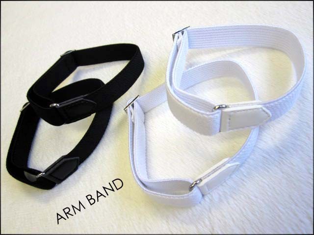  arm band men's stylish plain made in Japan sack entering shirt sleeve new life support black navy white khaki Brown 
