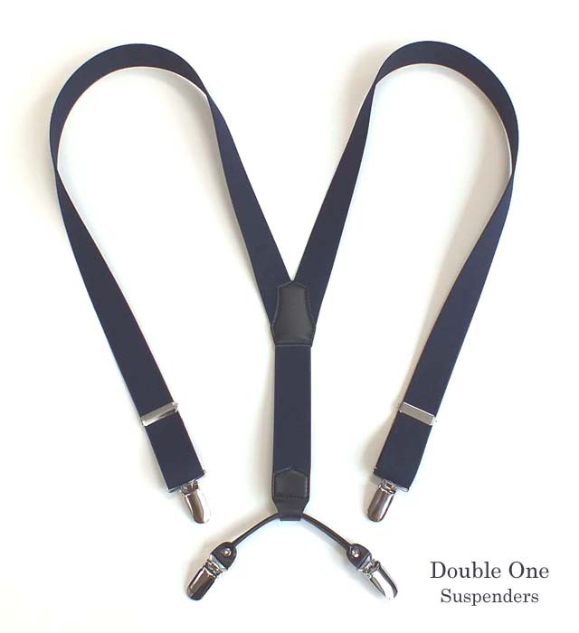  suspenders men's lady's double one plain made in Japan 30mm new life support 