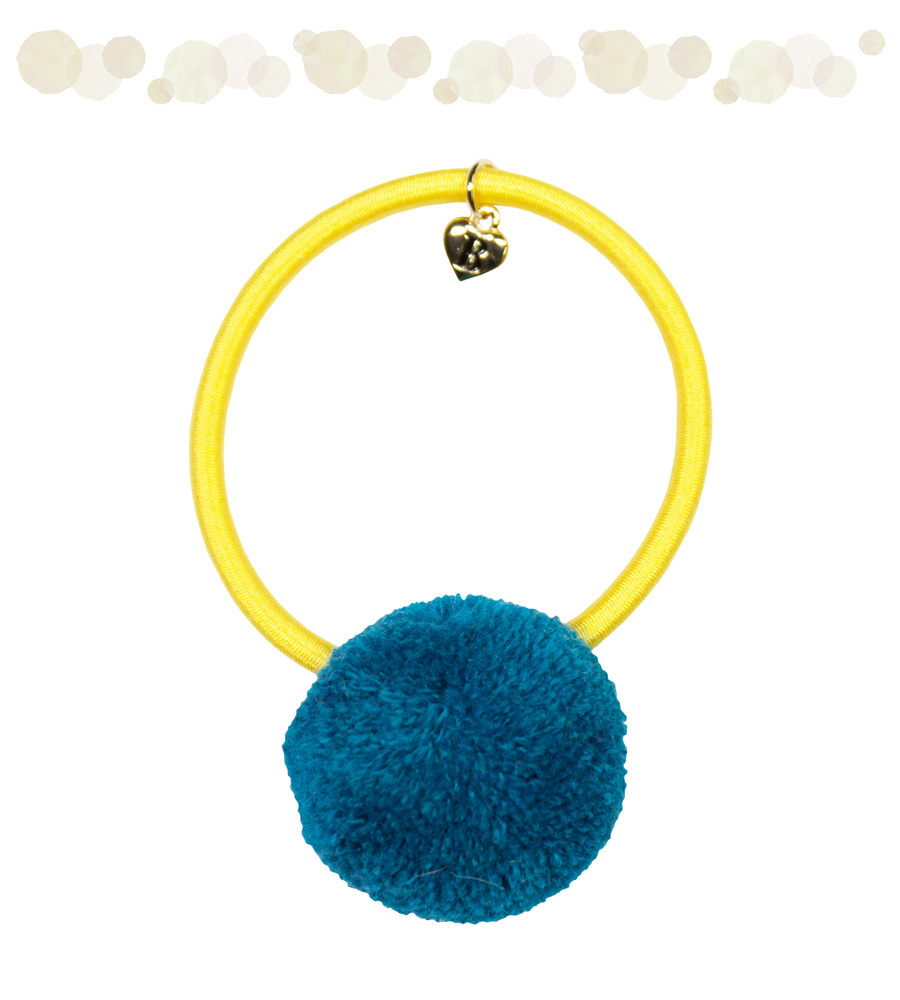  красочный pompon резинка для волос pompo колено POMPONY Kids ребенок девочка простой резинка для волос .... симпатичный украшение для волос 