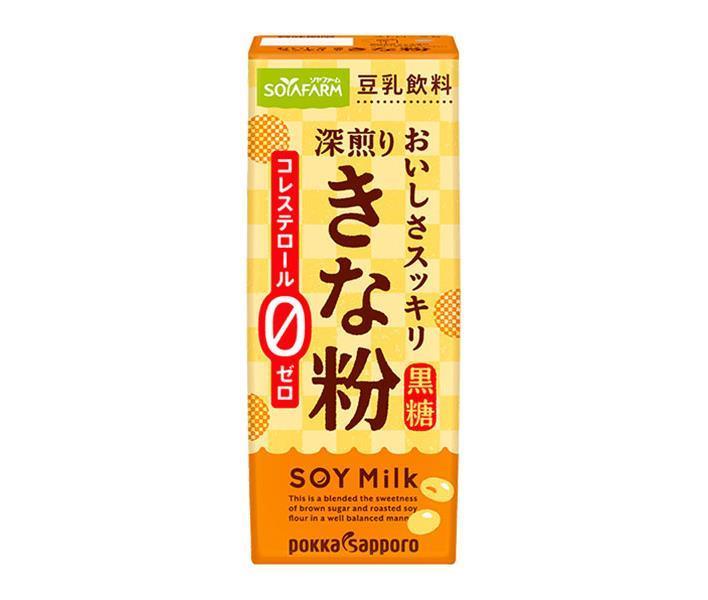 ポッカサッポロフード＆ビバレッジ ソヤファーム おいしさスッキリ きな粉 豆乳飲料 200ml 紙パック 2ケース（48本） ソフトドリンク 豆乳、豆乳飲料の商品画像